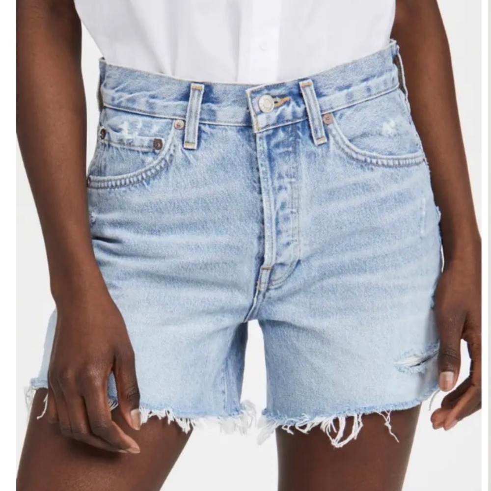 Agolde Parker Long Shorts Swapmeet wash, Size 26